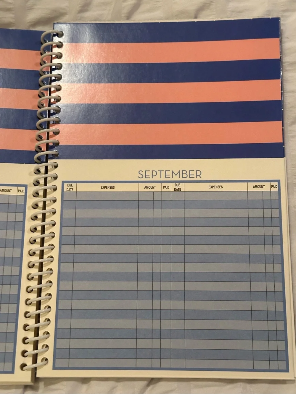 💥 $5 if Bundled - Budget Planner Spiral Notebook Home Finance & Bill Organizer